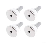 Lot de 4 buses de jet d'air droites pour baignoire, spa et buse à bulles en PVC pour remplacement d'équipement de piscine et de bain