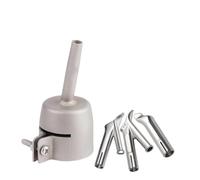 Lot de 4 buses de soudage de 5 mm, pointe de soudeur standard, buse de soudage à vitesse ronde, buse de soudage triangulaire, buse de agrafage pour pistolet à air chaud en plastique vinyle PVC