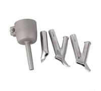 Lot de 4 buses de soudage en acier inoxydable pour souffleur d'air chaud avec embouts triangulaires en vinyle et plastique PVC, convient pour une utilisation avec pompe à diaphragme soudeurs à air