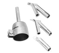 Lot de 4 buses de soudage rondes pour soudage à air chaud pour vinyle PVC feuille plastique soudure à air chaud buse ronde triangulaire