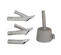 Lot de 4 buses de soudage triangulaires pour souffleur d'air chaud en PVC | Embouts de type Y en alliage avec têtes rondes et agrafantes pour projets de soudage en vinyle plastique polyéthylène