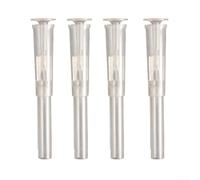 Lot de 4 buses pour mini fontaine de type champignon pour pompes de bassin, convient pour les mouvements d'eau à faible volume dans les affichages aquatiques intérieurs et extérieurs (transparent)