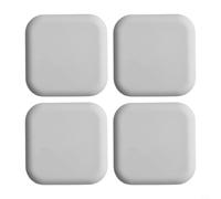 Lot de 4 butées de poignée de porte en caoutchouc pour réduire le bruit d'ouverture de porte et protéger les murs, matériau en silicone, lot de 4 (gris)