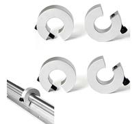 Lot de 4 butées de rail linéaire SBR SBR20 - Anneau de fixation pour rail linéaire SBR20 - 20 mm - Pour rail linéaire SBR20 - Pièces CNC - Outil de délimitation d'arbre - Anneau de fixation en alliage