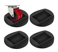 Lot de 4 butées de Roues de 7,6 x 7,6 cm pour Meubles - en Caoutchouc Massif de qualité supérieure s'adaptent à Tous Les sols et Roues de canapés, Lits, chaises, empêchent Les Rayures