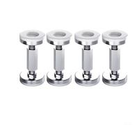 Lot de 4 butées de tête de lit réglables anti-secousses avec coussinet en EVA pour la protection des murs, arrêts de tête de lit en métal, gamme de 30 à 120 mm (93-120 mm)