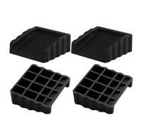 Lot de 4 butoirs de porte antidérapants - Cale-porte double sens - Pour la vie privée, la maison, les hôtels, la sécurité