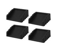 Lot de 4 butoirs de porte pratiques fabriqués en caoutchouc haute résistance pour des tempêtes de vent efficaces