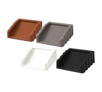 Lot de 4 butoirs de porte robustes en caoutchouc, accessoires portables pour maintenir la stabilité dans n'importe quelle pièce Cales de butée de porte pour une utilisation occasionnelle