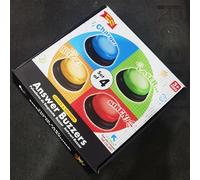 Lot De 4 Buzzers Sons Et Lumière, 9x9x3.5cm Buzzers De Réponse, Buzzerses Jeux, pour Débats Votes Devinettes en Classe Et Jeux en Maison, Jouet Éducatif Dès 3 Ans