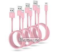 Lot de 4 câbles de chargement pour iPhone 91 cm certifié Apple MFi, Apple Lightning vers USB 91,6 cm, câble de chargement rapide Apple 91,9 cm pour iPhone 13/13Mini/13 Pro/12/11 Pro/11/XS MAX/XR/8/7/6S/6/5S/SE iPad Original