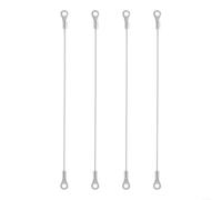 Lot de 4 câbles de retenue de porte d'armoire en acier inoxydable 304, limiteur de charnière réglable, corde de porte d'armoire de cuisine