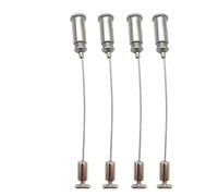 Lot de 4 câbles de suspension pratiques à longueur réglable pour panneau LED et plafonnier, décoration