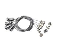 Lot de 4 câbles de suspension pratiques à longueur réglable pour panneau LED et plafonnier, décoration de corde réglable