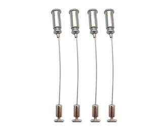 Lot de 4 câbles de suspension pratiques à longueur réglable pour panneau LED et plafonnier, décoration