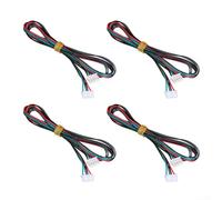 Lot de 4 câbles d'interconnexion de moteur pas à pas à 42 pas avec extrémité de moteur à 4 broches et extrémité de commande à 6 broches pour imprimante 3D (xh2,54)