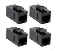 Lot de 4 câbles Ethernet pour connecteur réseau haut débit RJ45, prend en charge les câbles Cat 5e et Cat 6" pour installation à domicile ou au bureau (super catégorie 5)
