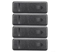 Lot de 4 cache-barres de toit en plastique noir Remplacement direct Plug-and-Play Compatible avec Kia Soul 2014-2019 Remplace OEM 87214-B2000 Montage facile sans outils