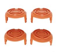 Lot de 4 cache-bobines en plastique orange pour débroussailleuse WORX, pièces de rechange avec ajustement sans outil, protection de ligne et rétention de bobine
