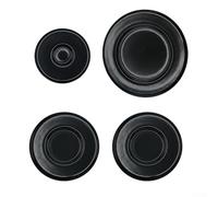 Lot de 4 cache-brûleurs à gaz, lot de capuchons améliorés pour brûleur SABAF, brûleur à gaz, couvercle couronne de flamme, kit de couvercles de poignées de cuisinière (concave)