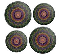 Lot de 4 cache-brûleurs pour cuisinière électrique, accessoires de cuisinière, motifs circulaires de style mandala, pour élargir l'espace de comptoir