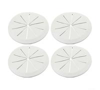 Lot de 4 cache-câbles en PVC pour espaces de travail épurés (gris clair, 80 mm)