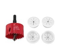 Lot de 4 Cache-Câbles TV pour Mur, 2-3/8 (Trou de 60 mm) dans Un Kit de Gestion des Câbles Muraux, Comprend 4 Passages et 1 Scie Cloche, 10 Attaches de Câble Faciles à Installer