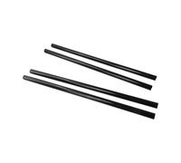 Lot de 4 cache-cernes modernes pour radiateur avec panneau avant plat et design pratique pour les installations murales adjacentes (noir, 500 mm)