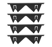 Lot de 4 cache-espaces réglables en acier inoxydable pour cuisinière, pour les espaces latéraux du four et du comptoir, de 13,8 à 27,6 pouces