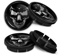 Lot De 4 Cache-Moyeux Amg Pour Mercedes-Benz Noir Mat Étoile Moyeu 75 Mm