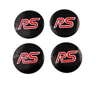 Lot de 4 cache-moyeux autocollants pour logo RS 56 mm