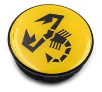 Lot de 4 cache-moyeux de voiture pour Abarth 50 mm - Étanche et anti-poussière - Accessoire de décoration de roue