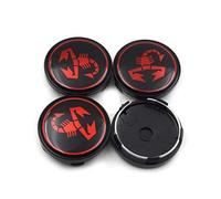 Lot de 4 Cache Moyeux pour Abarth 50mm, Voitures Cache Moyeu Centre de Jante Capuchons Capuchons de Moyeu Central Moyeu Décoration Accessoires