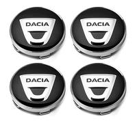 KENANS Lot de 4 Cache Moyeux pour Dacia Duster 2018-2023 56MM, Voitures Cache Moyeu Centre de Jante Capuchons Capuchons de Moyeu Central Moyeu Décoration Accessoires