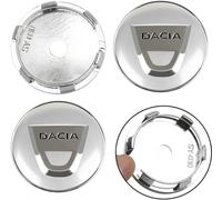 Lot de 4 Cache Moyeux pour Dacia Duster Logan Sandero Lodgy 56mm, Voitures Cache Moyeu Centre de Jante Capuchons Capuchons de Moyeu Central Moyeu Décoration Accessoires