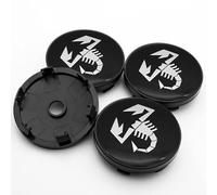 Lot de 4 Cache Moyeux pour Fiat Abarth 500 595 1100 Stilo Ducato 60mm, Voitures Cache Moyeu Centre de Jante Capuchons Capuchons de Moyeu Central Moyeu Décoration Accessoires