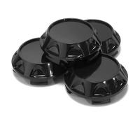 Lot de 4 Cache-moyeux Roue Voiture, diamètre extérieur 65,5 mm (2,58 po), intérieur 62,44, compatibles avec Les Jantes F150 18" TE37 Tokyo Time Attack ZE40 RPF1 ABS(4Pcs Black)