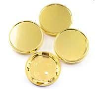 Lot de 4 Cache-moyeux Roue Voiture, diamètre extérieur 66 mm/2,6 po, intérieur 55,5,19, 3B7601171, 5G0601171, 3B7-601-171-XRW, 3BD601171(Golden)