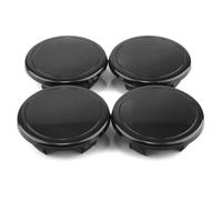 Lot de 4 Cache-moyeux Roue Voiture, diamètre extérieur 75 mm/2,97"/diamètre intérieur 56,2" (compatibles avec Les modèles GS 400 1998-2000, 430 2001-2002, 2022, 2023, 2065 et 2070)(4xBlack)