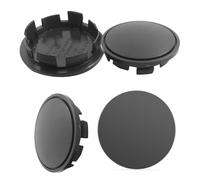 Lot de 4 cache-moyeux universels de 65 mm, cache moyeu de roue avec surface polie, kappens pour jantes compatibles avec VW 3B7601171/6U7 601 171 Noir et jantes en aluminium Audi (OD 65 mm ID 56 mm)