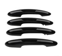 Lot de 4 cache-poignées de porte noirs brillants compatibles avec MINI Cooper F55 5 portes (à partir de 2014) et Countryman F60 (à partir de 2017) | Plastique ABS avec découpe pour éclairage de sol