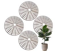 Lot de 4 cache-pots de fleurs - 30 x 2 cm - Protection compacte pour plantes d'intérieur contre les chats - Matériau flexible réutilisable - Pour maison, appartement, bureau, dortoir, jardin, thé
