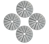 Lot de 4 cache-pots respirants à découper de 27,9 x 2,5 cm, manchon résistant aux chats | Protection flexible et durable pour pot de fleurs | Intérieur ou extérieur