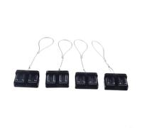 Lot de 4 cache-poussière pour connecteur de batterie Anderson, noir/rouge, pour alimentation de caravane 50 A/120 A/175 A (175 A-noir)