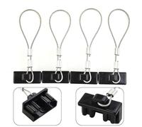 Lot de 4 cache-poussière pour prise de batterie 50 A Anderson - Capuchon de protection en PVC ignifuge pour caravane, chariot élévateur et prise électrique