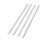 Lot de 4 Cache-tuyaux de radiateur 15 mm, Noir, Blanc, chromé | 200 mm, 300 mm, 500 mm, réglable, à découper à la Taille, Aucun Retrait de Tuyau nécessaire (Blanc - 500 mm)