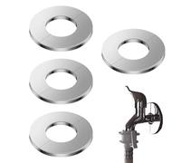 Lot de 4 cache-tuyaux décoratifs pour robinet de douche, anneau de rosace - de recouvrement pour trous de valve d'angle, conduites d'eau