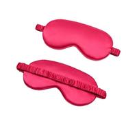 Lot de 4 cache-yeux en soie synthétique - Masque de sommeil doux pour les yeux - Rouge