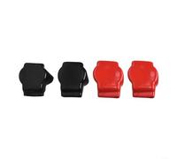 Lot de 4 caches de batterie en PVC offrant une résistance à l'usure et une performance ignifuge pour voitures, camping-cars, bateaux, motos