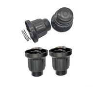 Lot de 4 caches de bouton d'allumage de rechange pour piles AAA AA compatibles avec les barbecues à gaz et les barbecues, construction en plastique durable avec ressorts en acier